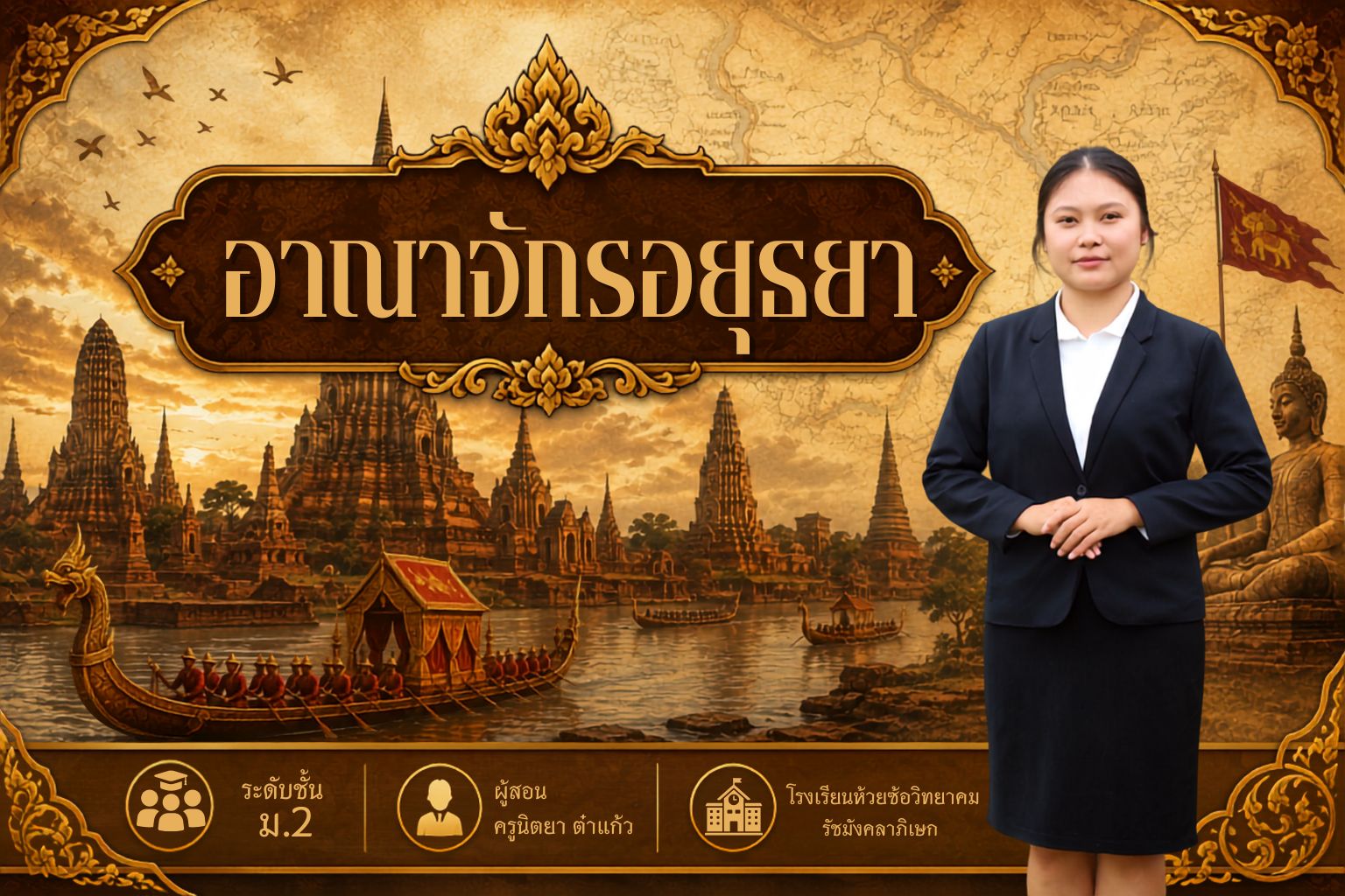 บทเรียนที่ 2 การสถาปนาอาณาจักรอยุธยา