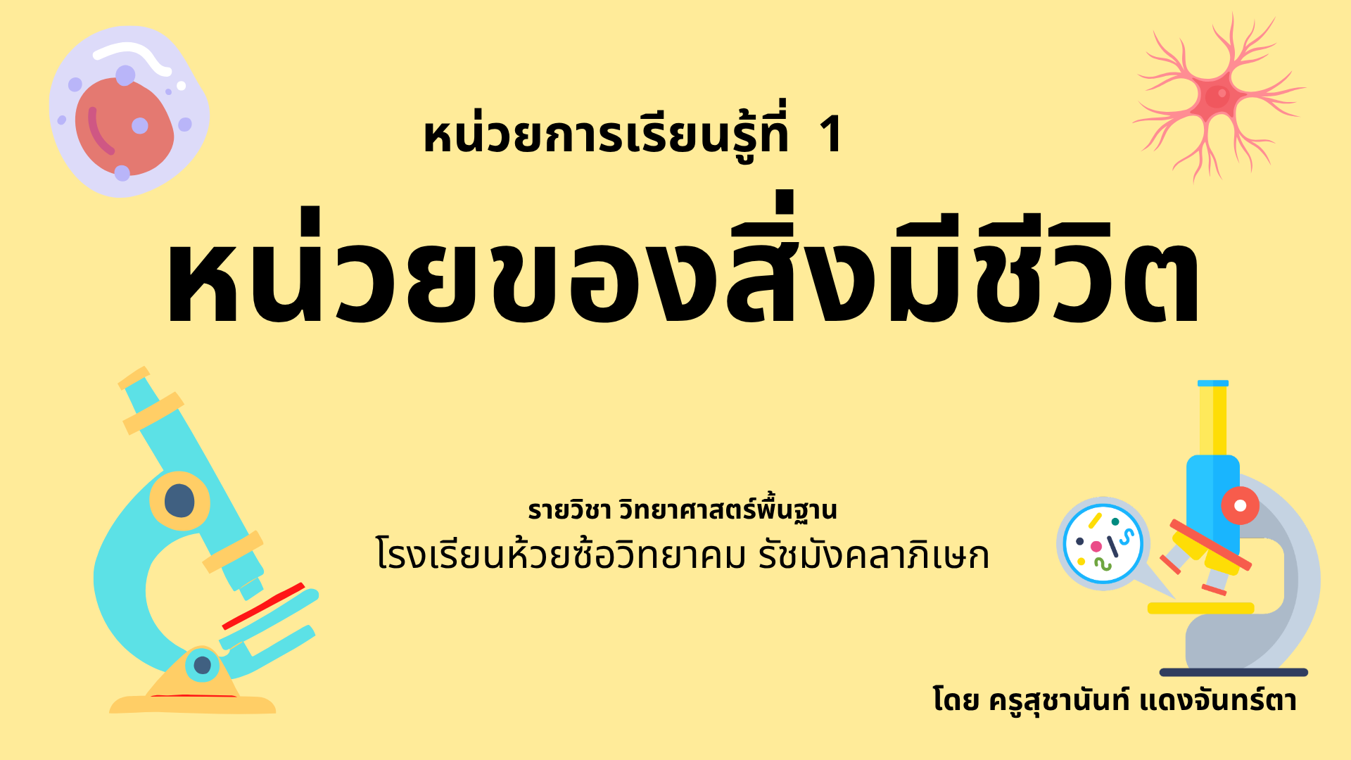 หน่วยของสิ่งมีชีวิต