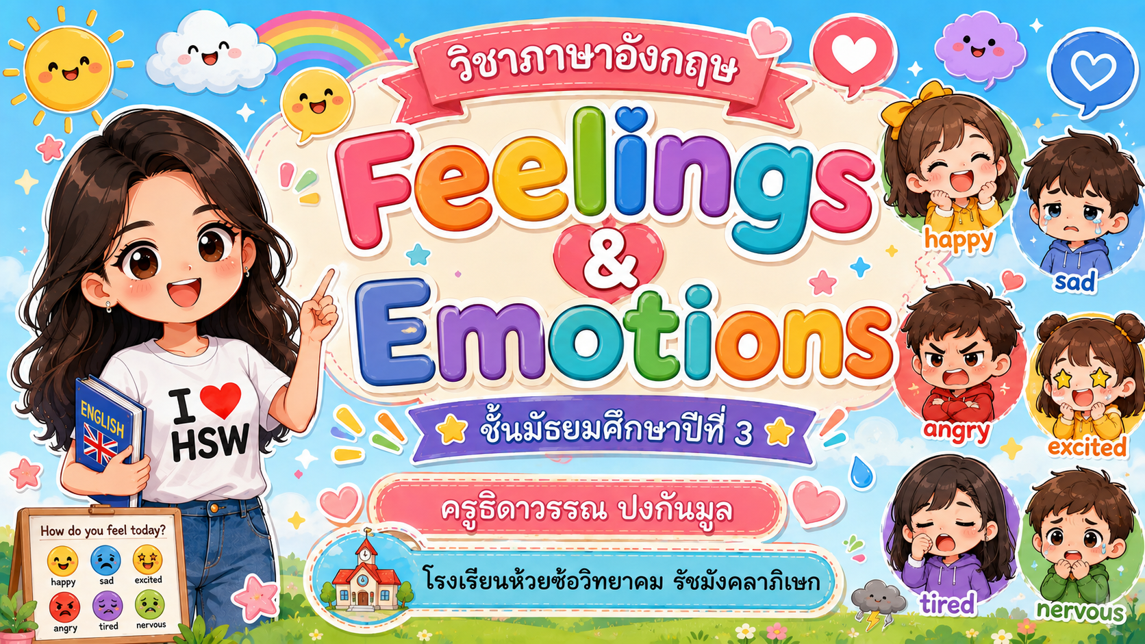 วิชาภาษาอังกฤษ : Feelings & Emotions
